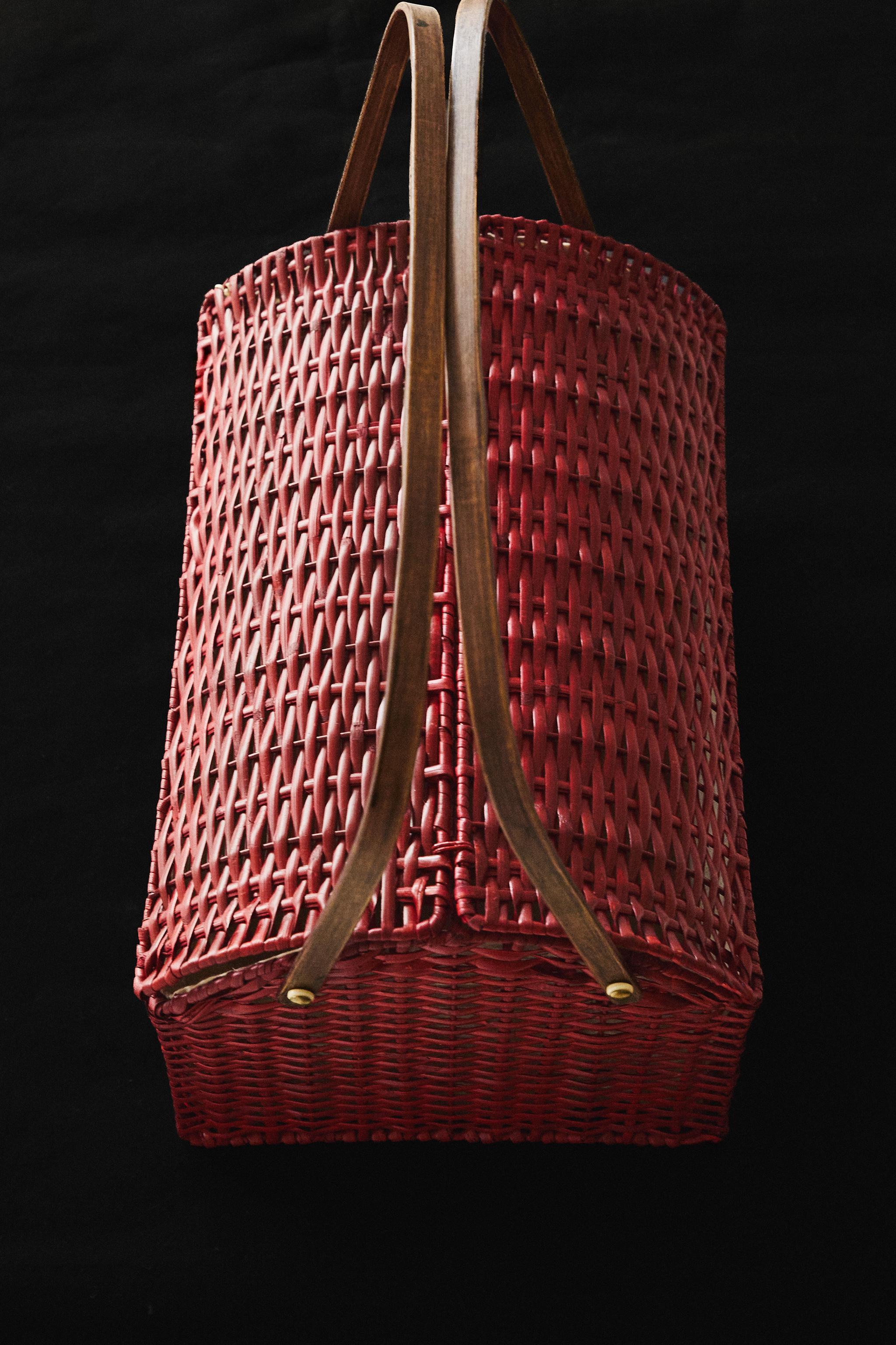 PANIER DE PIQUE-NIQUE EN ROTIN